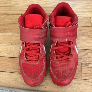 Nike Red High-Top Athletic Shoes